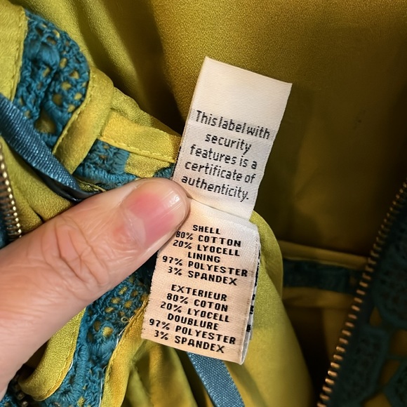 Diane von Furstenberg Carpreena Mini Pebble Lace Sleeveless Teal Green Dress 12 - Picture 15 of 16